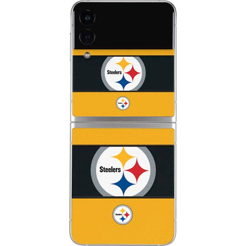 NFL Pittsburgh Steelers Zone Block Galaxy Z Flip4 5G Skin